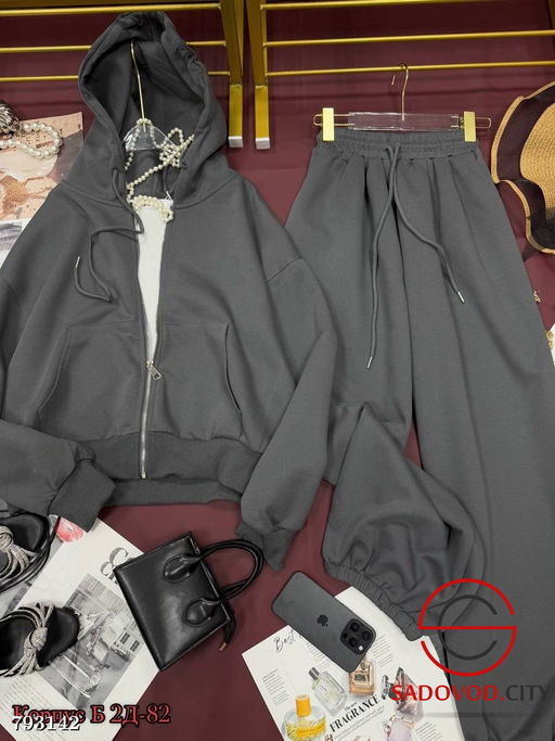 Базовый костюм со спортивкой и с брюками на манжете поло - Bruno фото 2