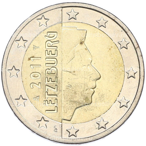 Монета 2 евро 2011 года Люксембург