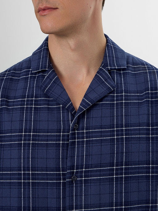 Комплект домашний мужской синий в клетку - Mark formelle фото 4