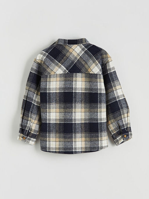 Uzun Kollu Ekose Erkek ?ocuk G?mlek