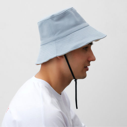 Панама двусторонняя унисекс MINAKU, цвет голубой, молочный, размер 56