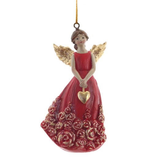 Фигурка декоративная подвеная "Ангел", L5 W3,5 H9,5 см, 2в.