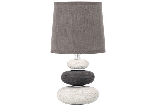 Настольная лампа 15*15*30 см "Арт - деко"+ серый круг абажур