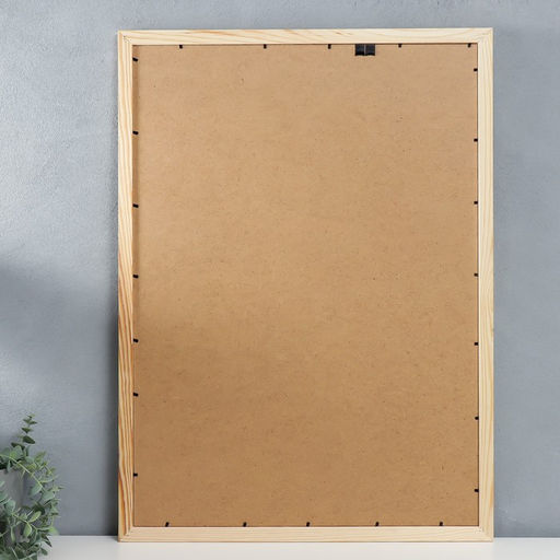 Фоторамка для фото 50×70 см Linda, дерево, неокрашенная, (пластиковый экран)