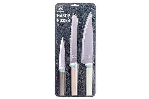 Набор 3 ножей 23*1,3*2,5 см + 32,5*1,5*3 см + 33*1,5*4,5 см - Elan gallery фото 5