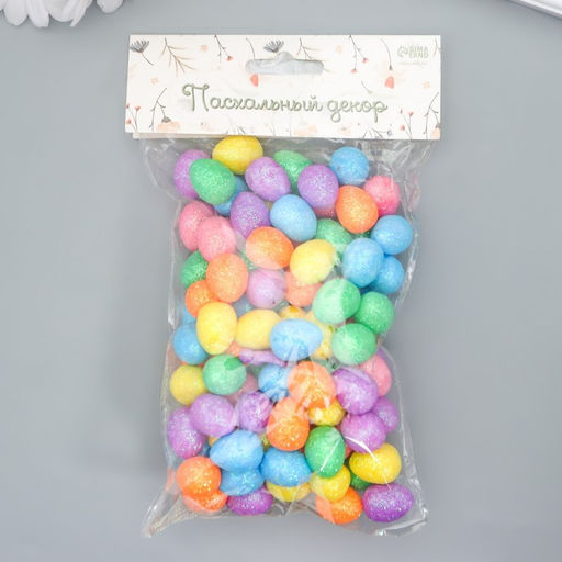 Декор пасхальный «Яйцо - блеск», набор 100 шт., разноцветные, 1.8×1.5×1.5 см