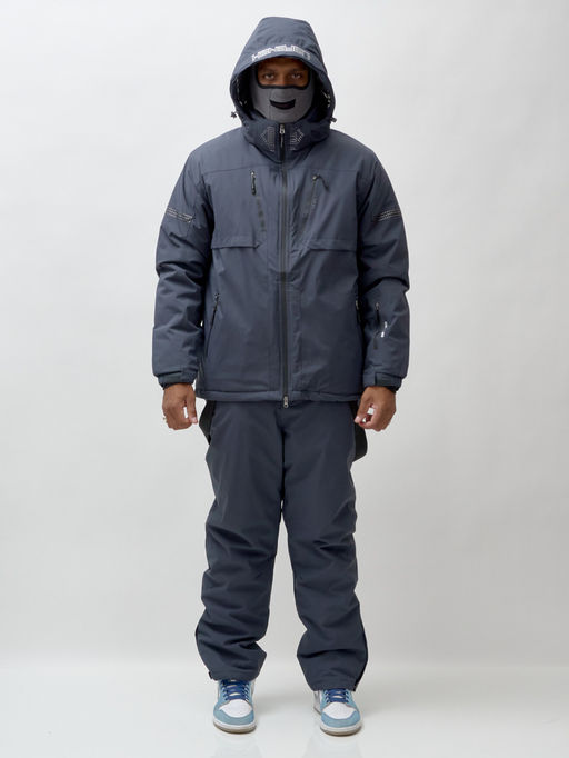 Горнолыжный костюм мужской зимний темно-серого цвета 3710TC - Mtforce фото 7