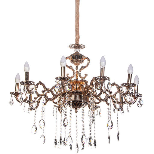 Люстра подвесная в стиле барокко "Amazzoni" 10*40Вт Е14 8553