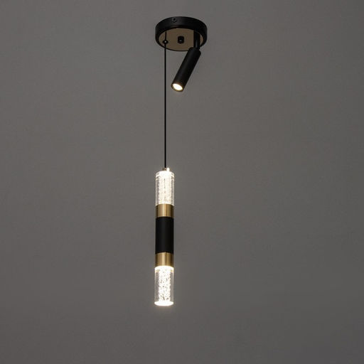 Светильник «Тори» LED 5+10 Вт 3000-6000К черный 10×10×30-180 см