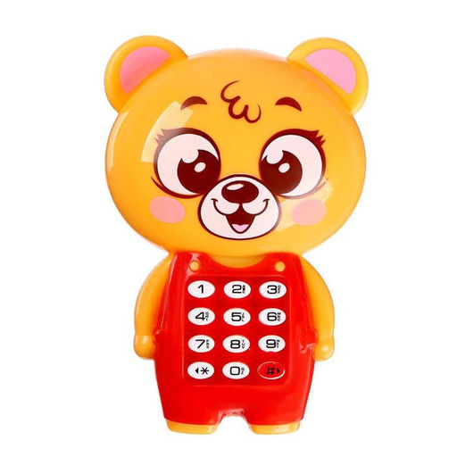 Телефон музыкальный Зверята, в пакете, МИКС - Zabiaka фото 3