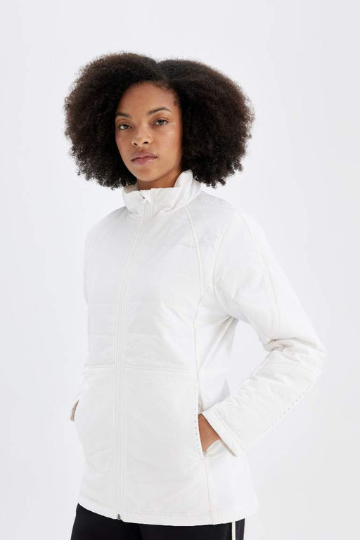 Водоотталкивающее пальто приталенного кроя DeFactoFit с капюшоном  фото 4