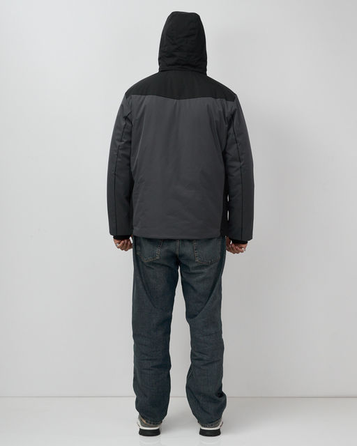 Горнолыжная куртка мужская зимняя темно-серого цвета 7611TC - Mtforce фото 20