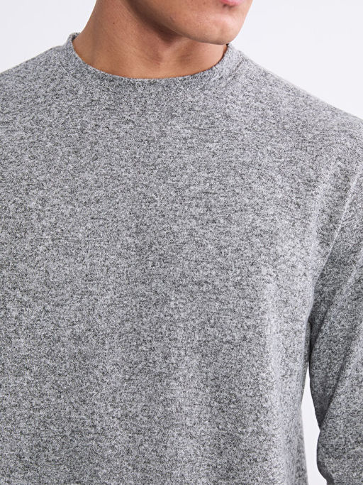 Bisiklet Yaka Erkek Sweatshirt