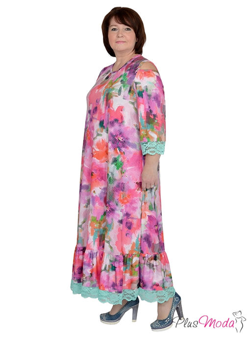 Платье Модель №610 размеры 44-84 - Plusmoda фото 3