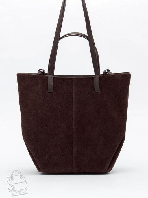 Сумка женская кожаная 2403YF d.coffee Polina&Eiterou  в Новосибирске