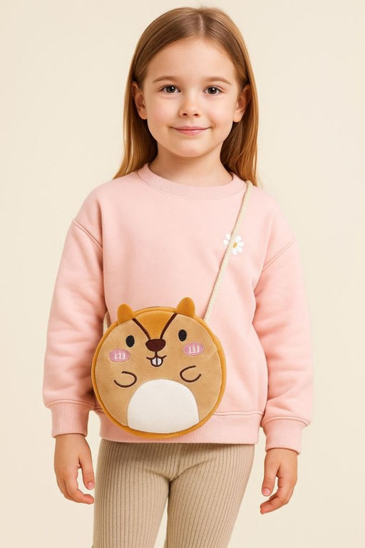 Сумочка плюшевая "Beaver", ginger (16*14 см)