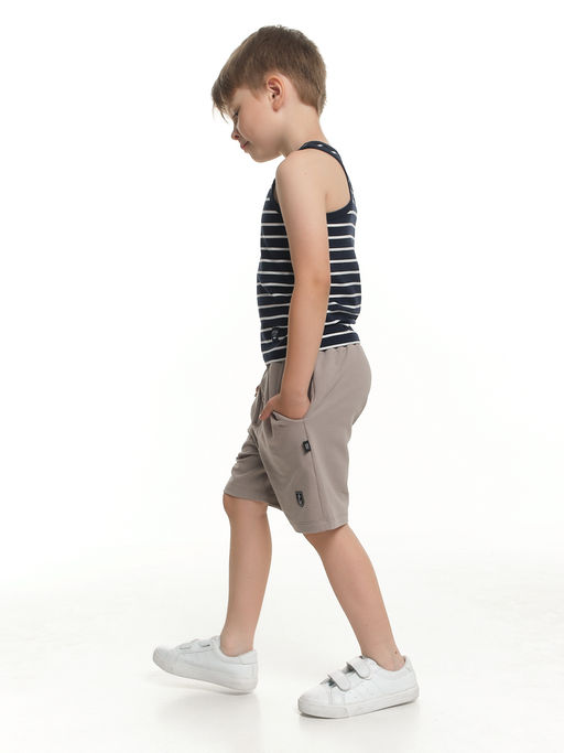 Шорты для мальчика детский сад 22-4592 серый - Mini maxi фото 2