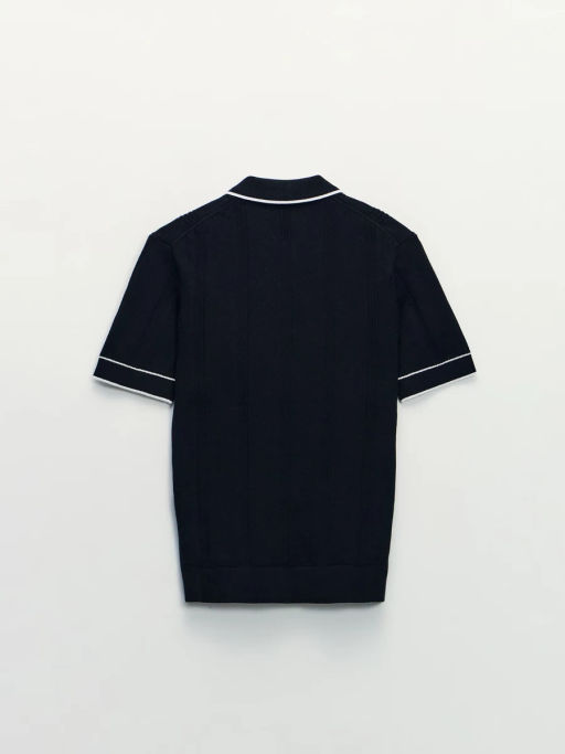 Джемпер поло фактурное с вышивкой / Zarina