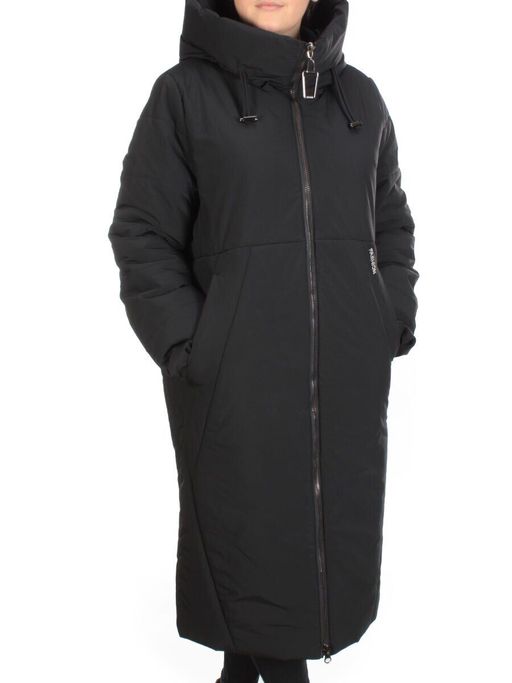 9069 BLACK Пальто зимнее женское CORUSKY (верблюжья шерсть)