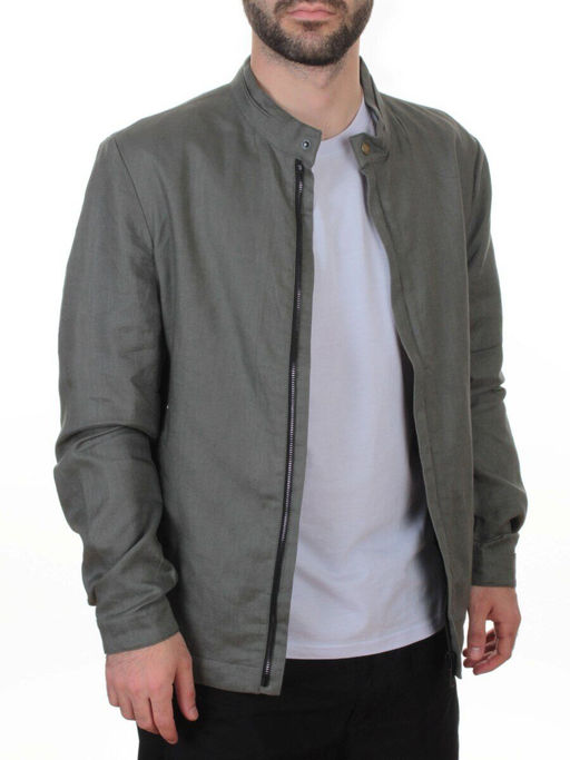 5886 GREY/GREEN Ветровка мужская DSG DONG (100% лён) - Fashion фото 5