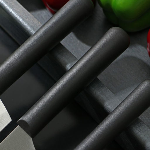 Набор кухонных ножей Доляна Fоlk, набор 3 шт, лезвие: 10 см, 13,5 см, 17 см, цвет чёрный  фото 3