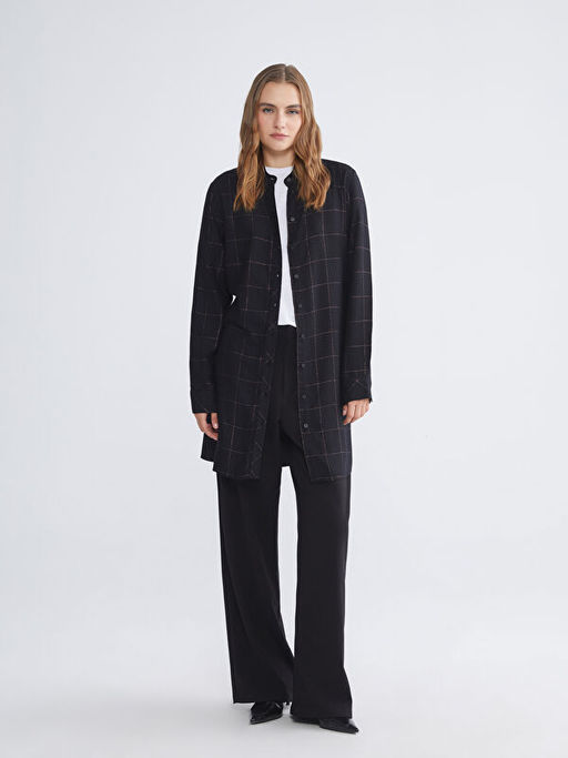 Ekose Kad?n G?mlek Tunik