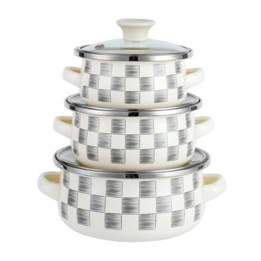 Набор посуды эмаль "Kelli" 6 пр , арт. KL-4488