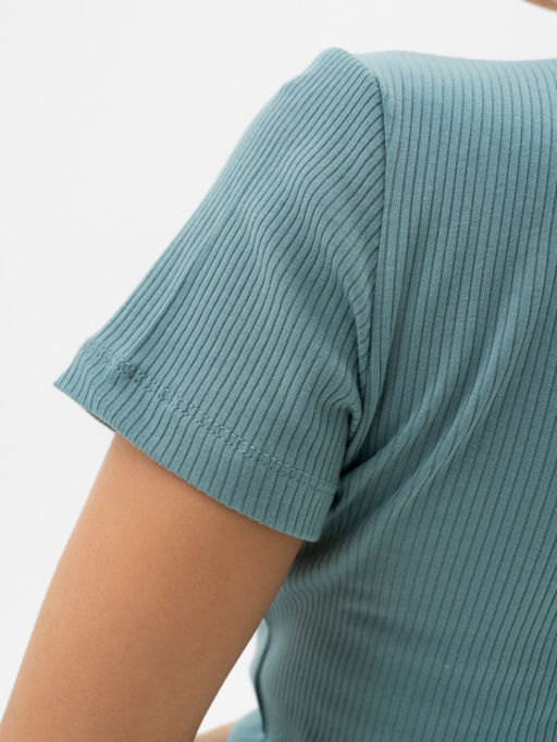 Комплект кашкорсе с лайкрой РУБЧИК (футболка и брюки) - Binita фото 7