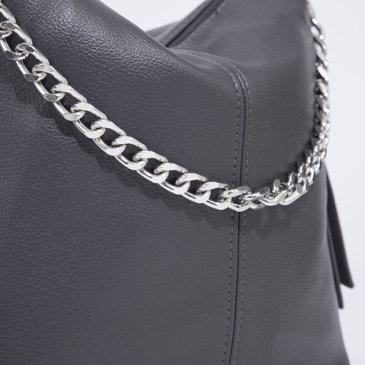 Сумка-мешок на молнии, цвет серый - Simaland фото 4