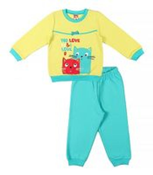 CRB wear/CAB 5246 Пижама для девочки, салатовый-бирюзовый/Ex.Cherubino  фото 3