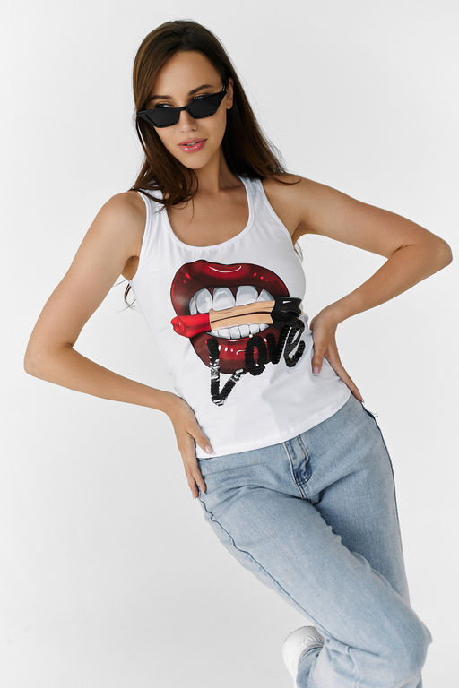 Майка Натали 7214 из хлопка с лайкрой фото 12