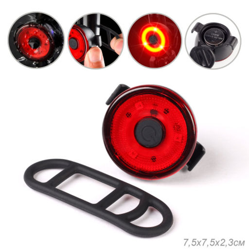 Фонарь задний COMIRON PHAROS корпус: ABS, IP67; свет: 3LED, 80lm CR2032х2. два режима, 15 г, до 100 часов работы в сигнальном режиме /уп 120/480/ - Галеонтрейд фото 12