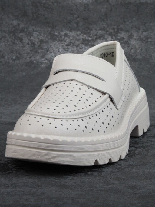 03-YD10-1D LT. BEIGE Лоферы женские (натуральная кожа)