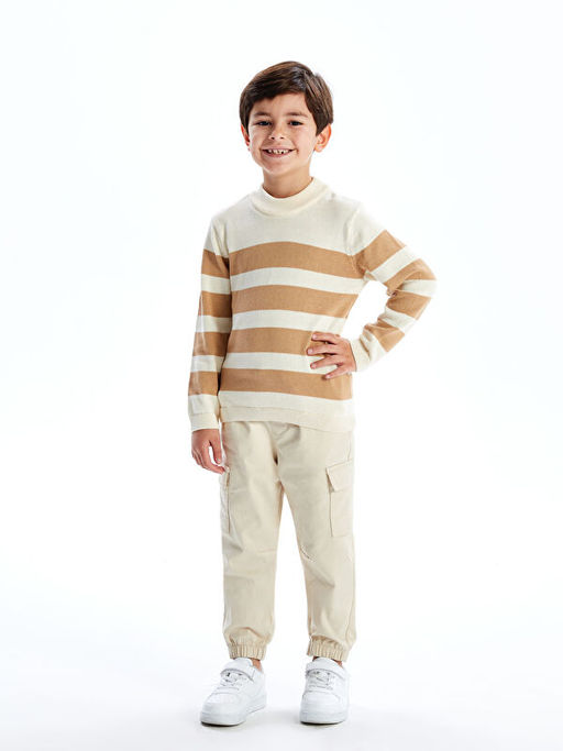 Bisiklet Yaka Erkek ?ocuk Triko Kazak