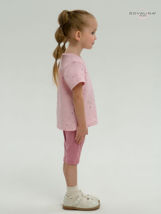 Костюм Актив лиловые сердечки-сухая роза - Sovalina фото 35