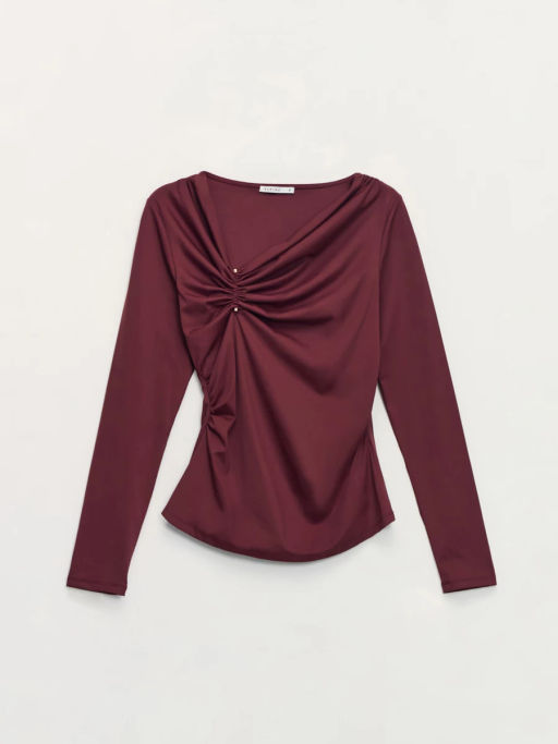 Лонгслив с декоративным узлом / Zarina фото 7
