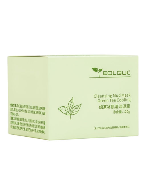 Маска для лица грязевая, очищающая, с зеленым чаем, 120 г