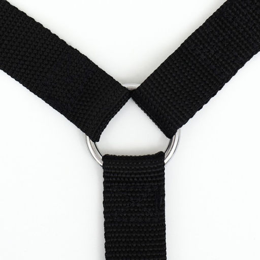 Поводок с универсальной ручкой-креплением, ширина 2,5 см, чёрный - Пижон фото 3