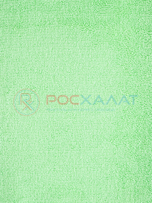 Махровое полотенце без бордюра салатовое ПМ-48 50х90