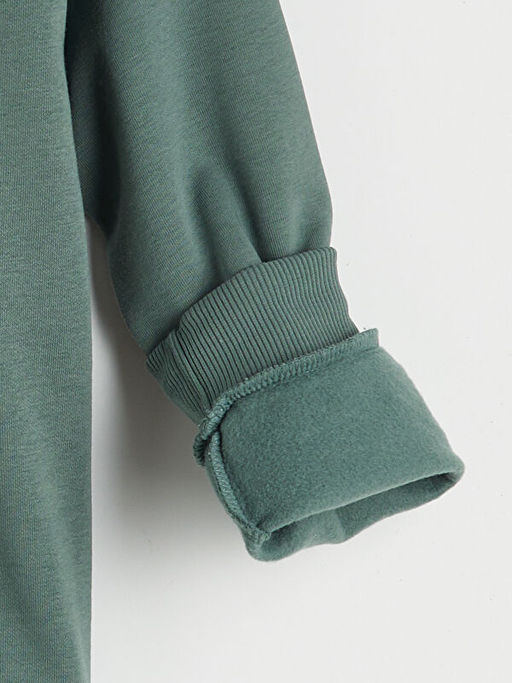 Kap??onlu Minecraft Bask?l? Erkek ?ocuk Kal?n Sweatshirt