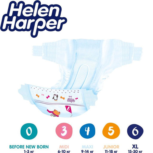 Детские подгузники Helen Harper Baby, размер 6 (XL), 40 шт. - Simaland фото 4