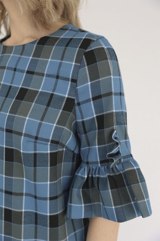 Платье прямое с воланами на рукавах - Looklikecat фото 4