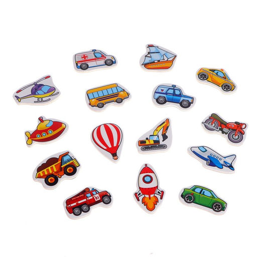 Развивающие магниты Транспорт, 15 шт. - Лесная мастерская фото 3