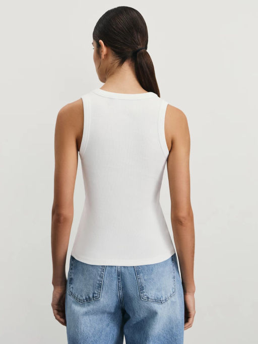 Базовая майка в рубчик / Zarina  фото 5