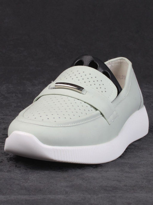 03-PDL 205-3 LT. GREEN Полуботинки женские (натуральная кожа) - Фабричный китай фото 8