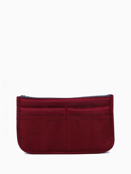 Косметичка-органайзер на молниях, цвет бордовый
