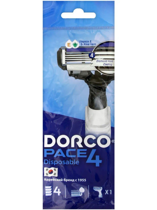 DORCO PACE4 (станок+2S) система с 4лезвиями (FR A1002) (Ю.Корея)