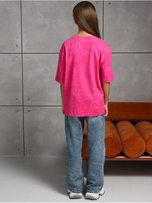 Футболка "Винтаж" Розовый Девочка