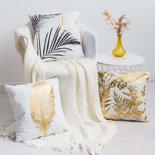 Наволочка декоративная Этель Гербарий 42 х 42 см, велюр  фото 2