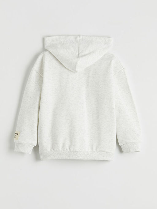 Kap??onlu Erkek ?ocuk Fermuarl? Sweatshirt